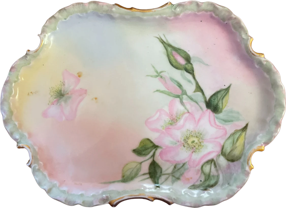 Vintage Germany Small Plate Tray In Euc by Monbijou Bavaria