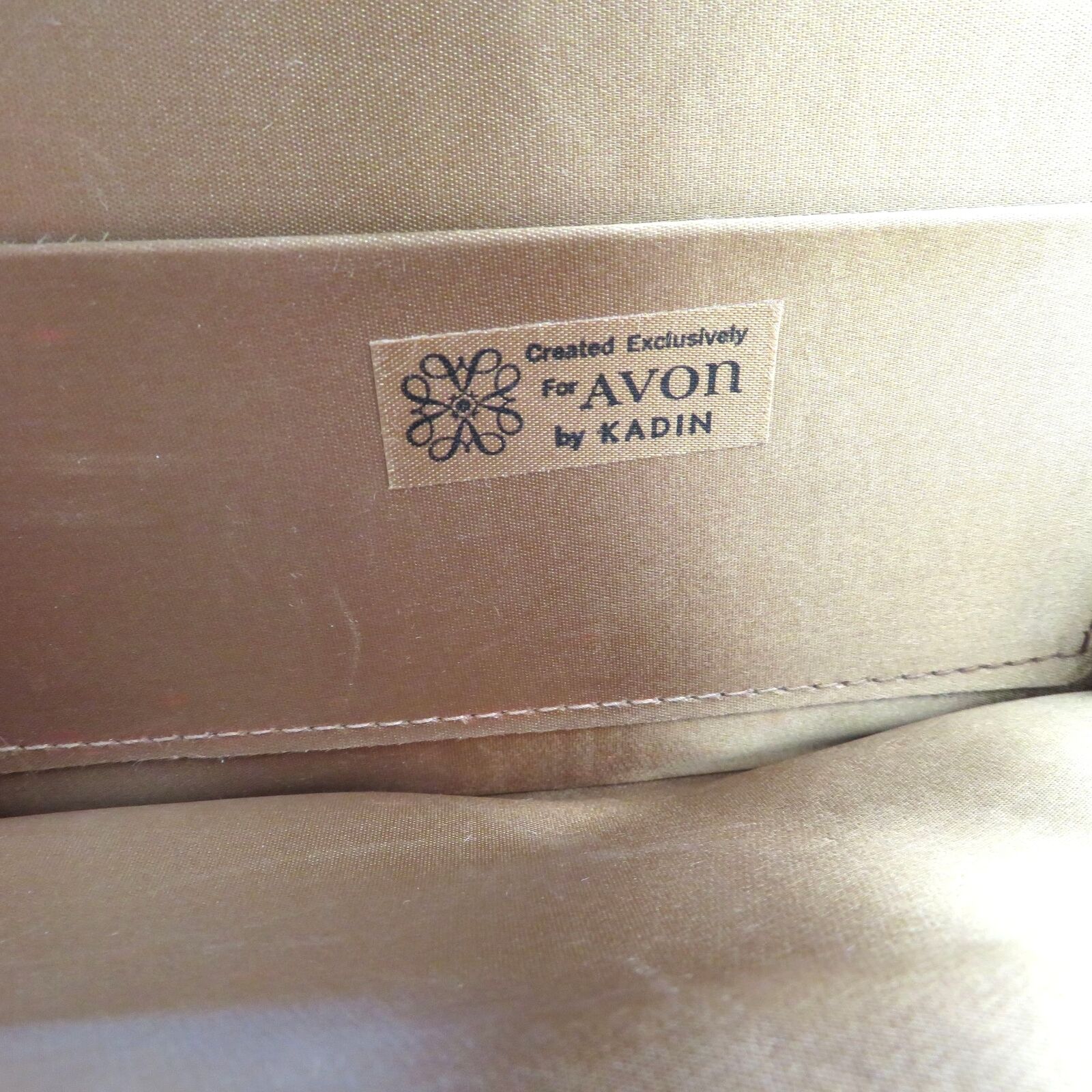 Vintage Gold Metallic Floral Brocade Evening Bag Small Clutch Formal Wedding Mgm by Avon - Image 3