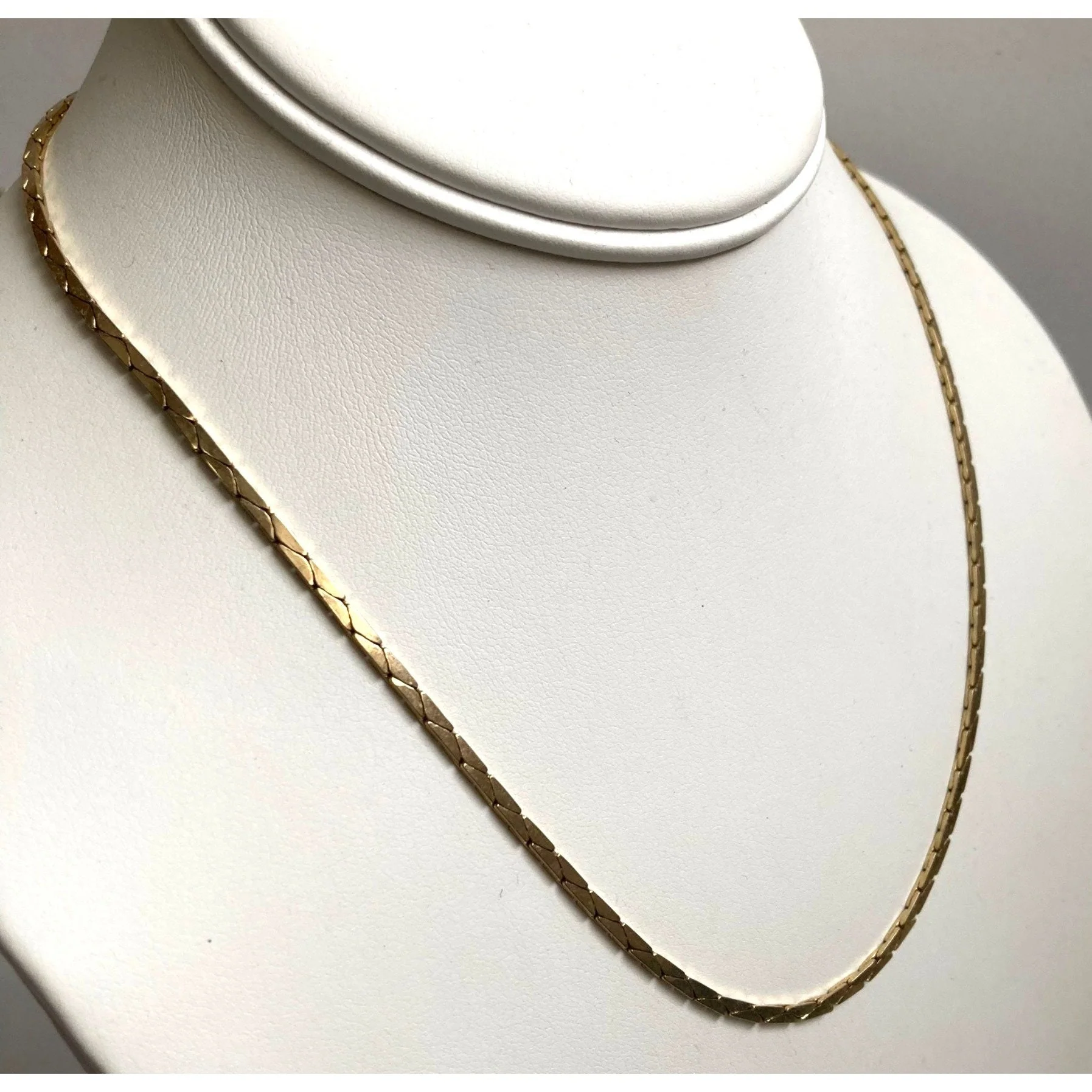 Vintage Gold Tone Chain Necklace Lot 5 Pc Napier Accessocraft Signed by Trifari - Image 10