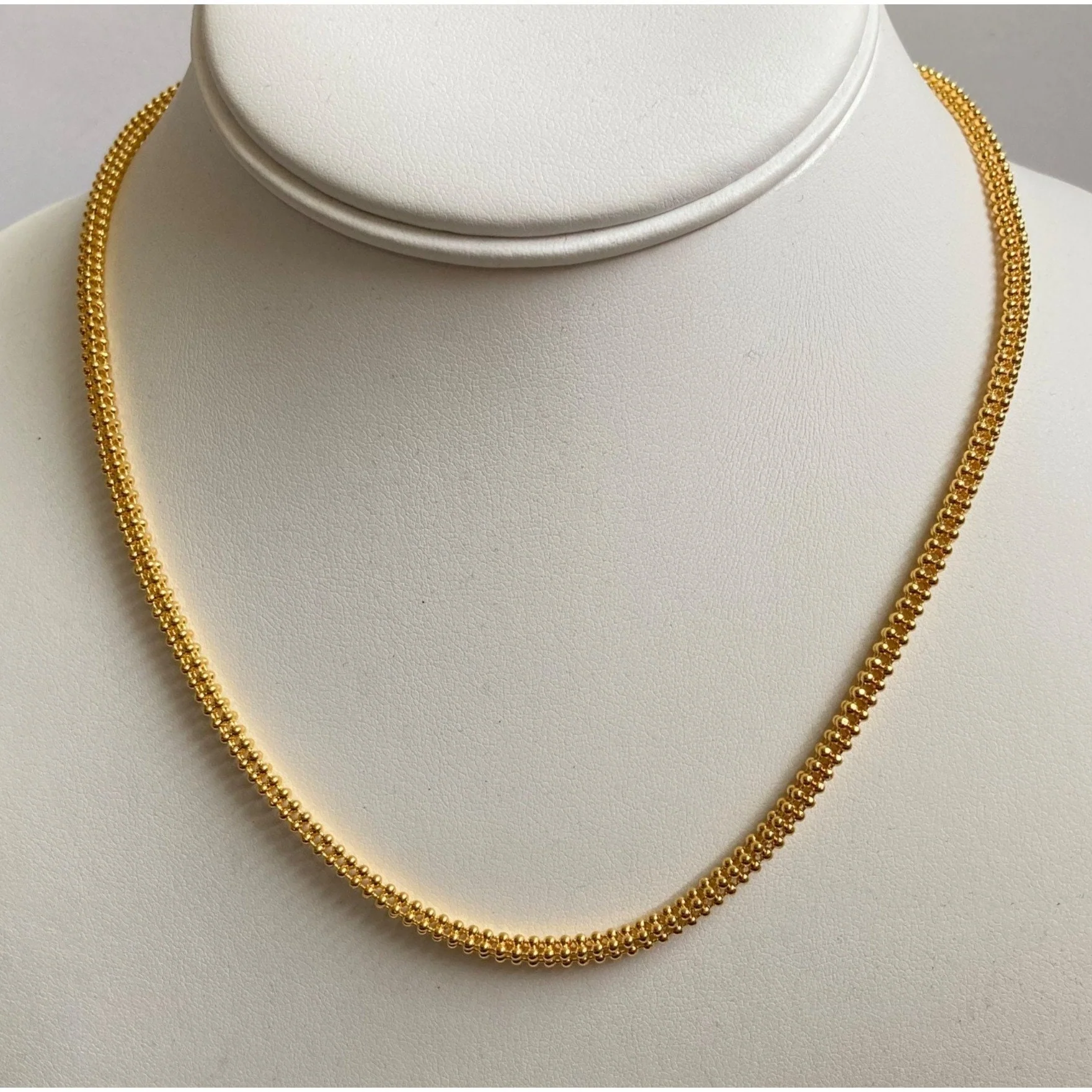 Vintage Gold Tone Chain Necklace Lot 5 Pc Napier Accessocraft Signed by Trifari - Image 4