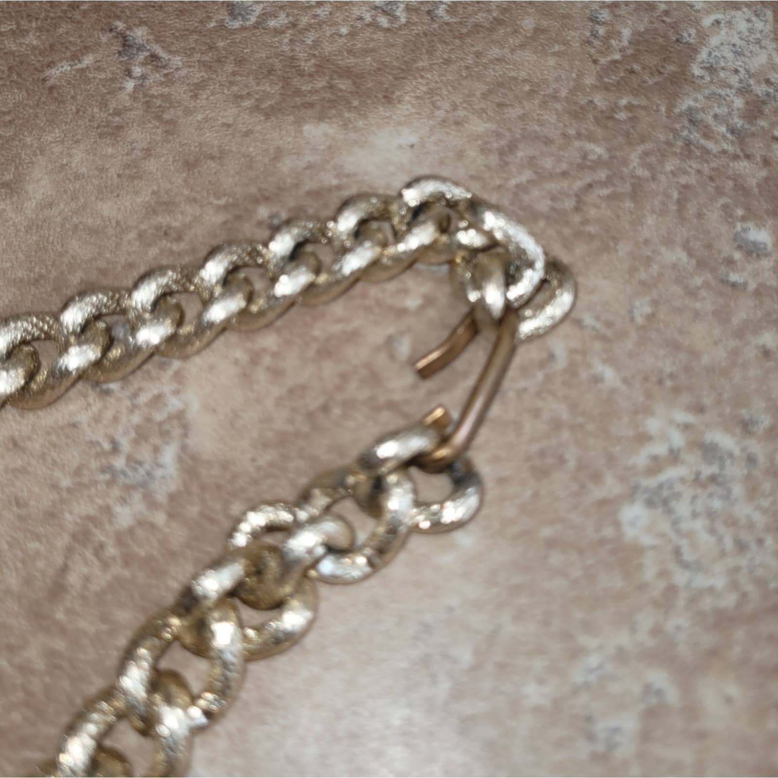 Vintage Gold Tone Metallic Waist Chain Belt Necklace Sz. Xs S - Image 2