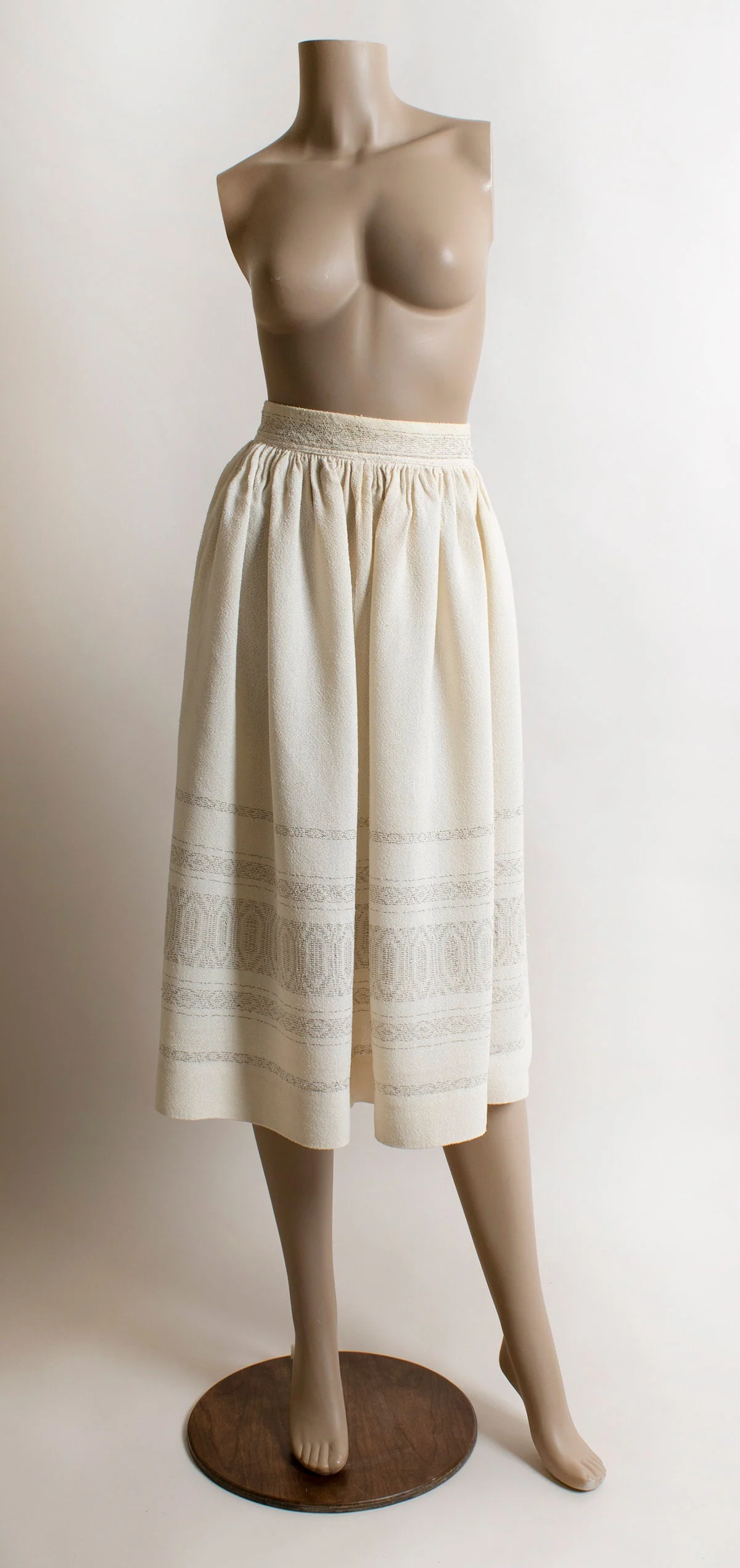 Vintage Golden Border Print Design Thread Skirt - Xs Small - Image 3