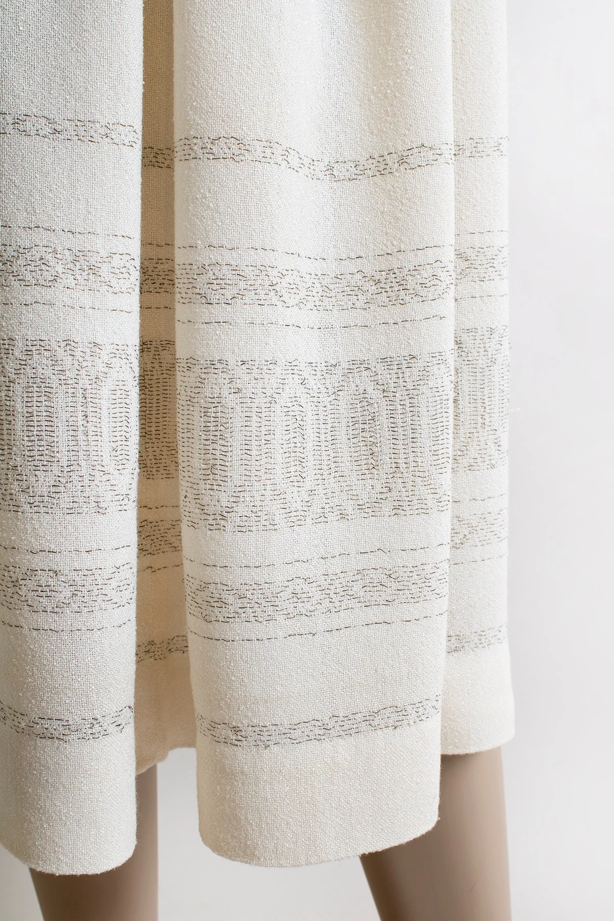 Vintage Golden Border Print Design Thread Skirt - Xs Small - Image 5