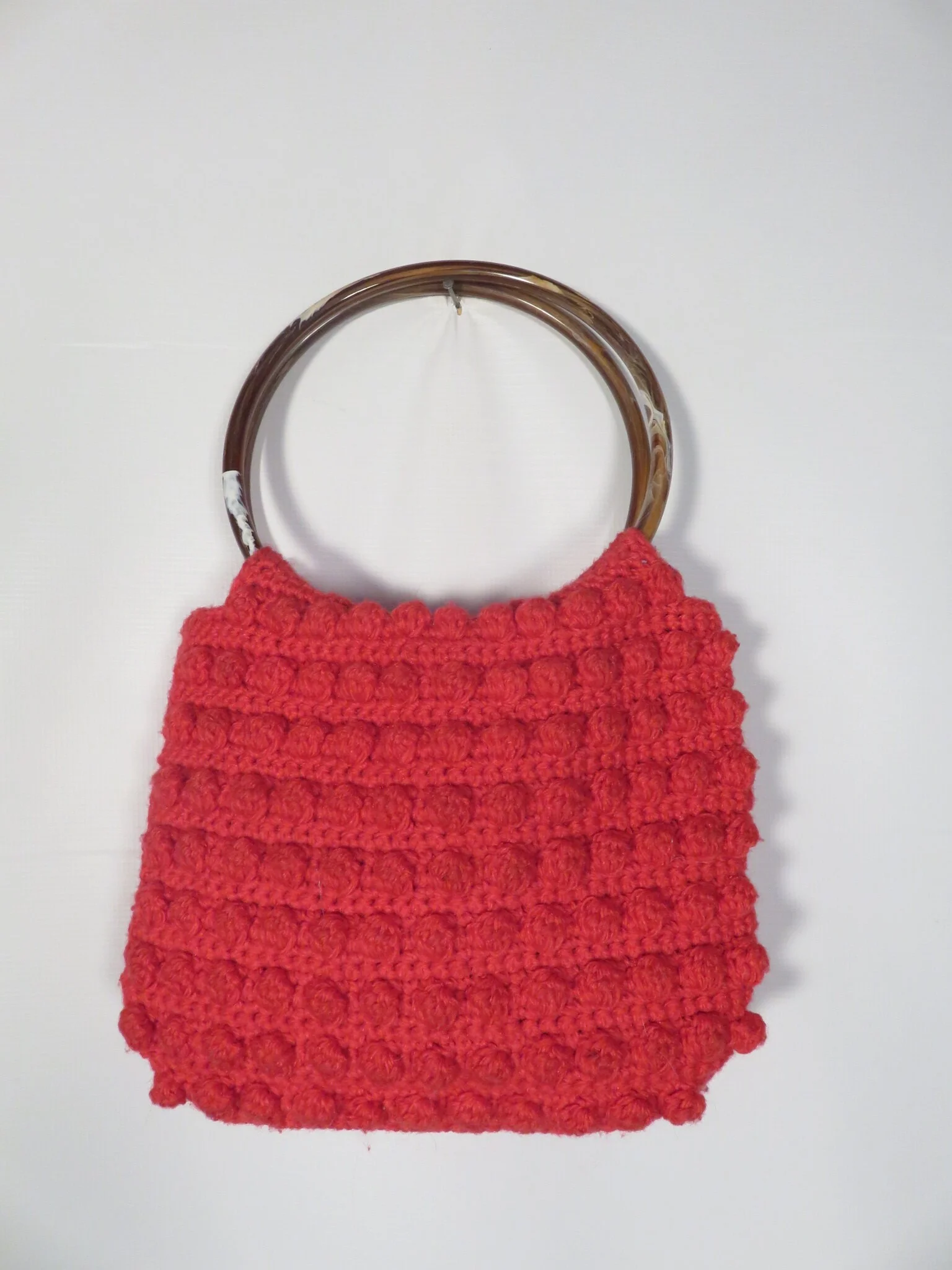 Vintage Granny Crochet Knitting Bag - Image 4