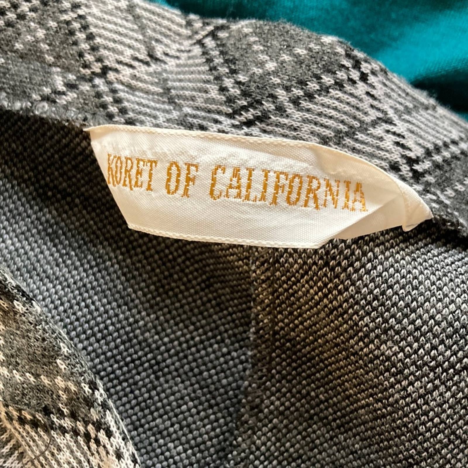Vintage Gray Plaid Skirt Medium Dark Academia Schoolgirl by Koret of California - Image 4