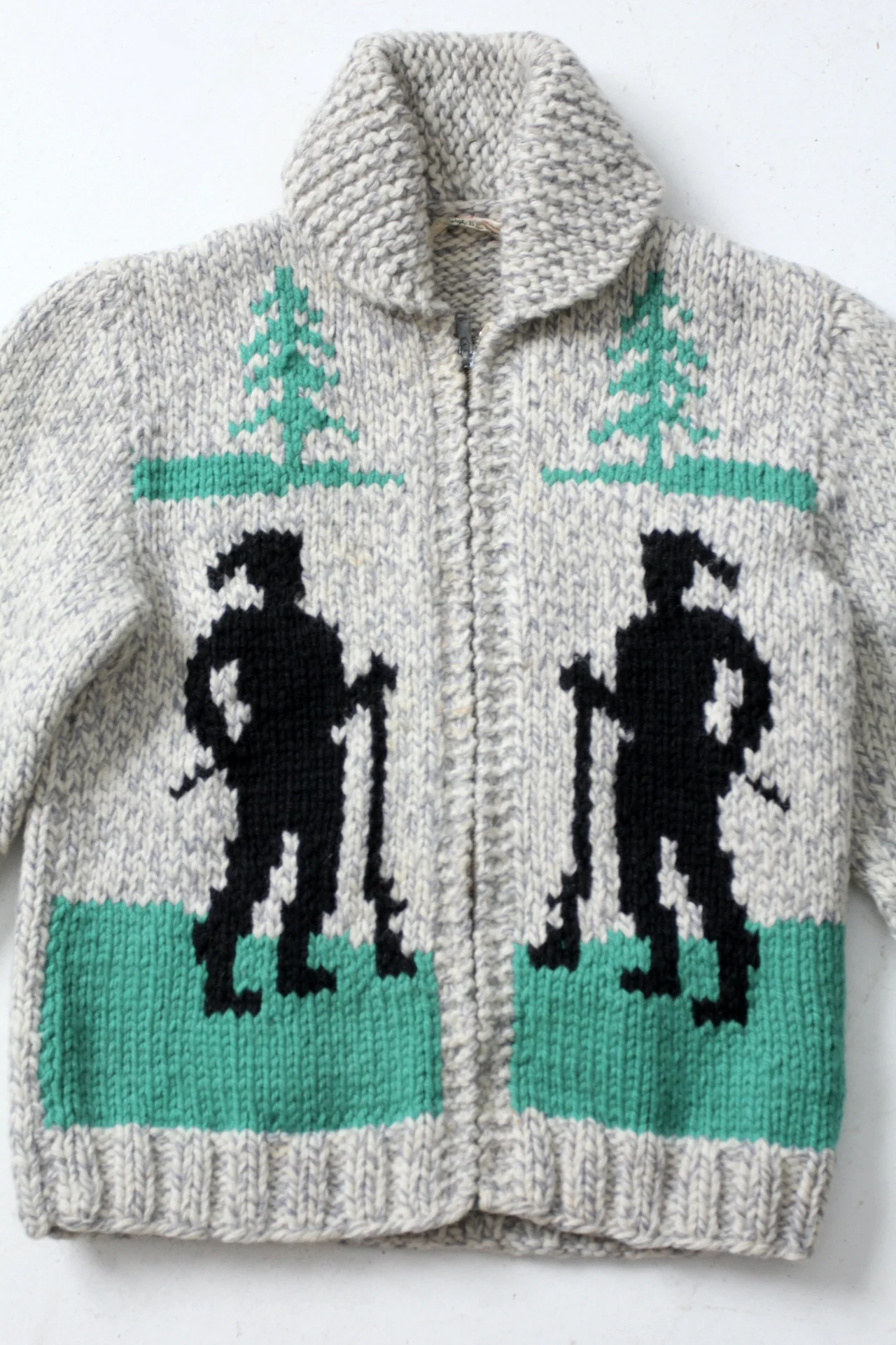 Vintage Hand Knit Cowichan Sweater - Image 5