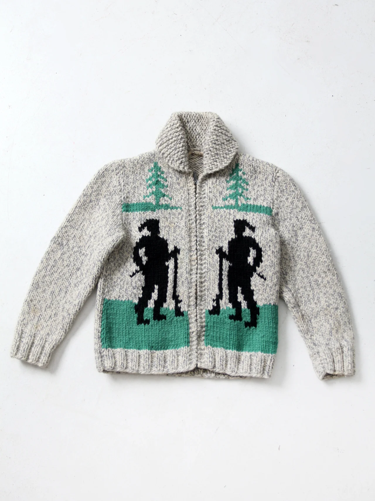 Vintage Hand Knit Cowichan Sweater - Image 9