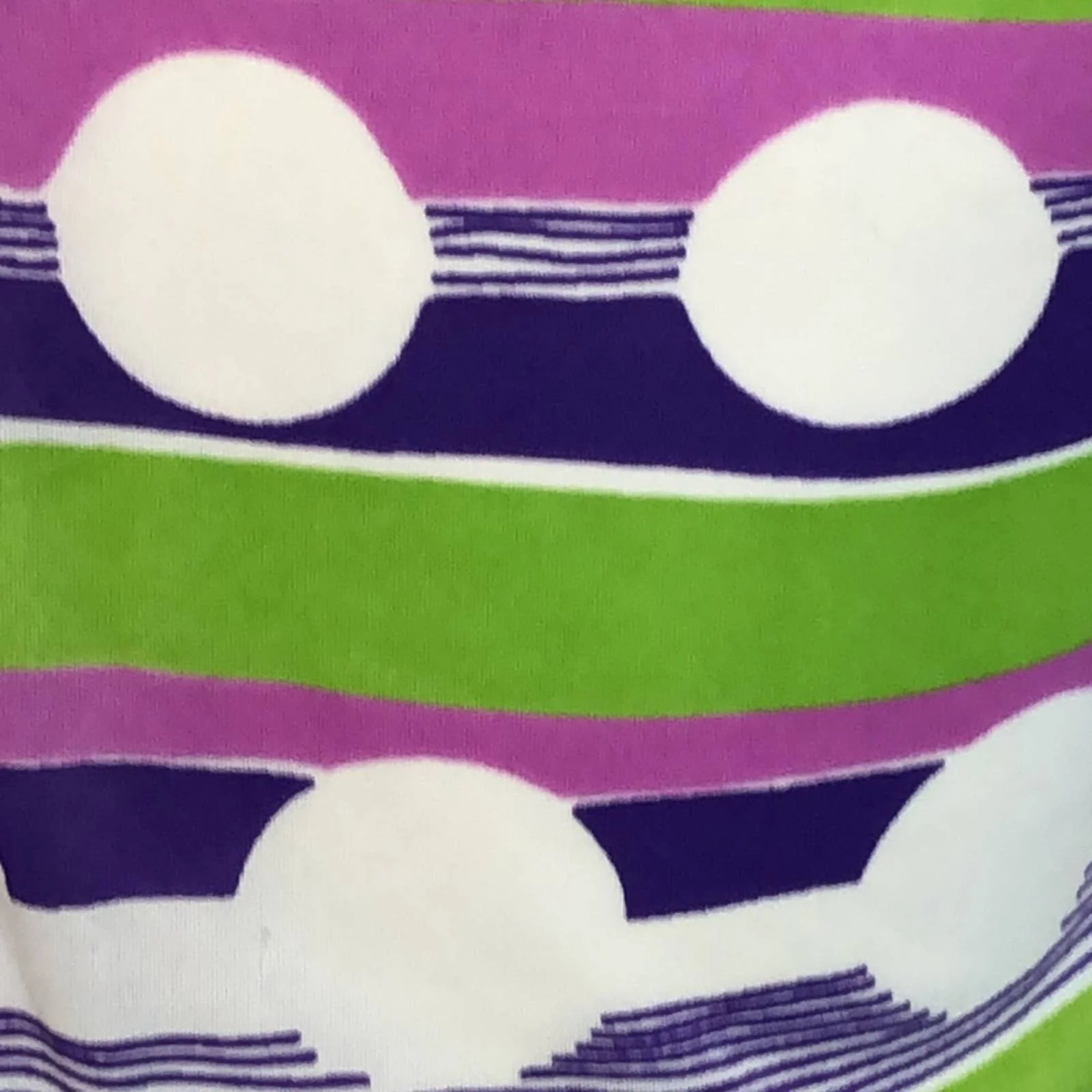 Vintage Handmade 60s Style Retro Tunic Top Small Graphic Mod Disco Daytime - Image 5