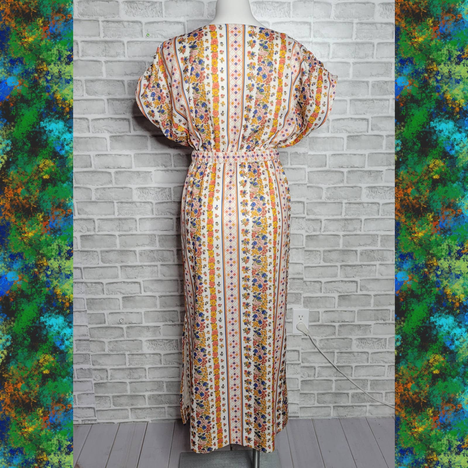 Vintage Handmade 70s Floral Maxi Dress - Image 2