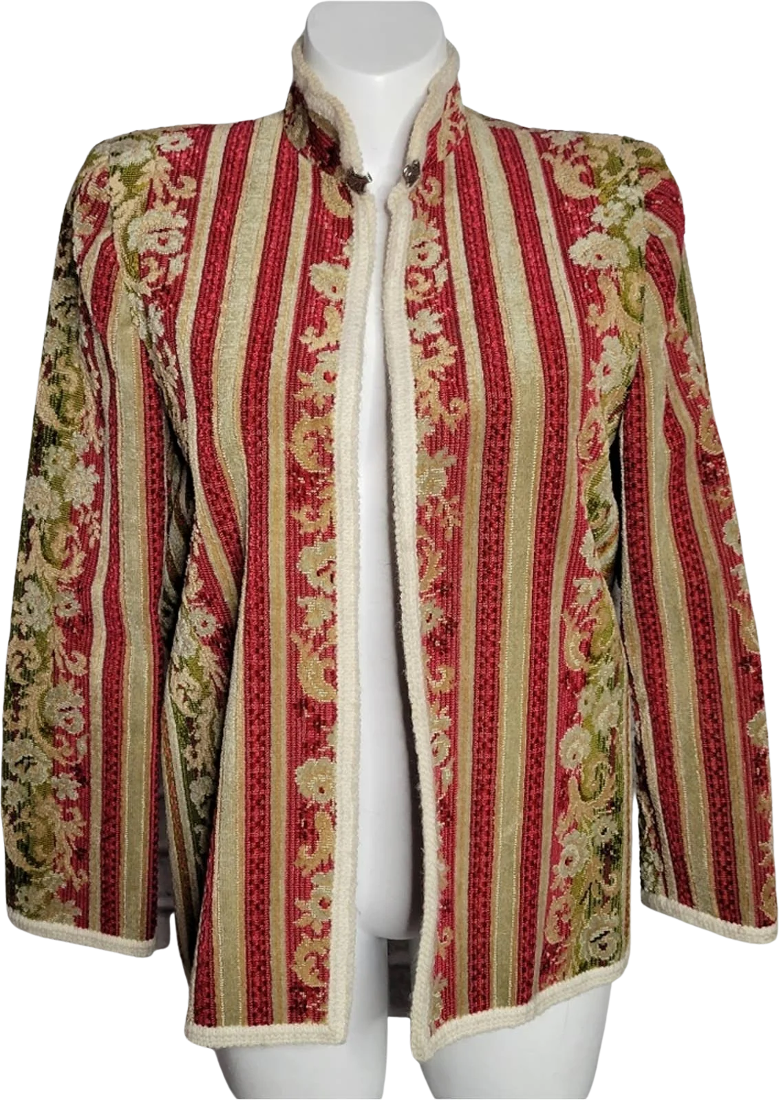 Vintage Handmade Berber Carpet Collar Tapestry Coat by Monika