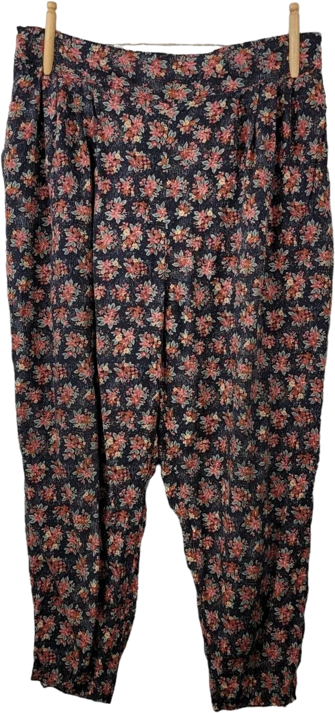 Vintage Harem Pants Plus Size 18/20 2x Joggers Elastic Waist