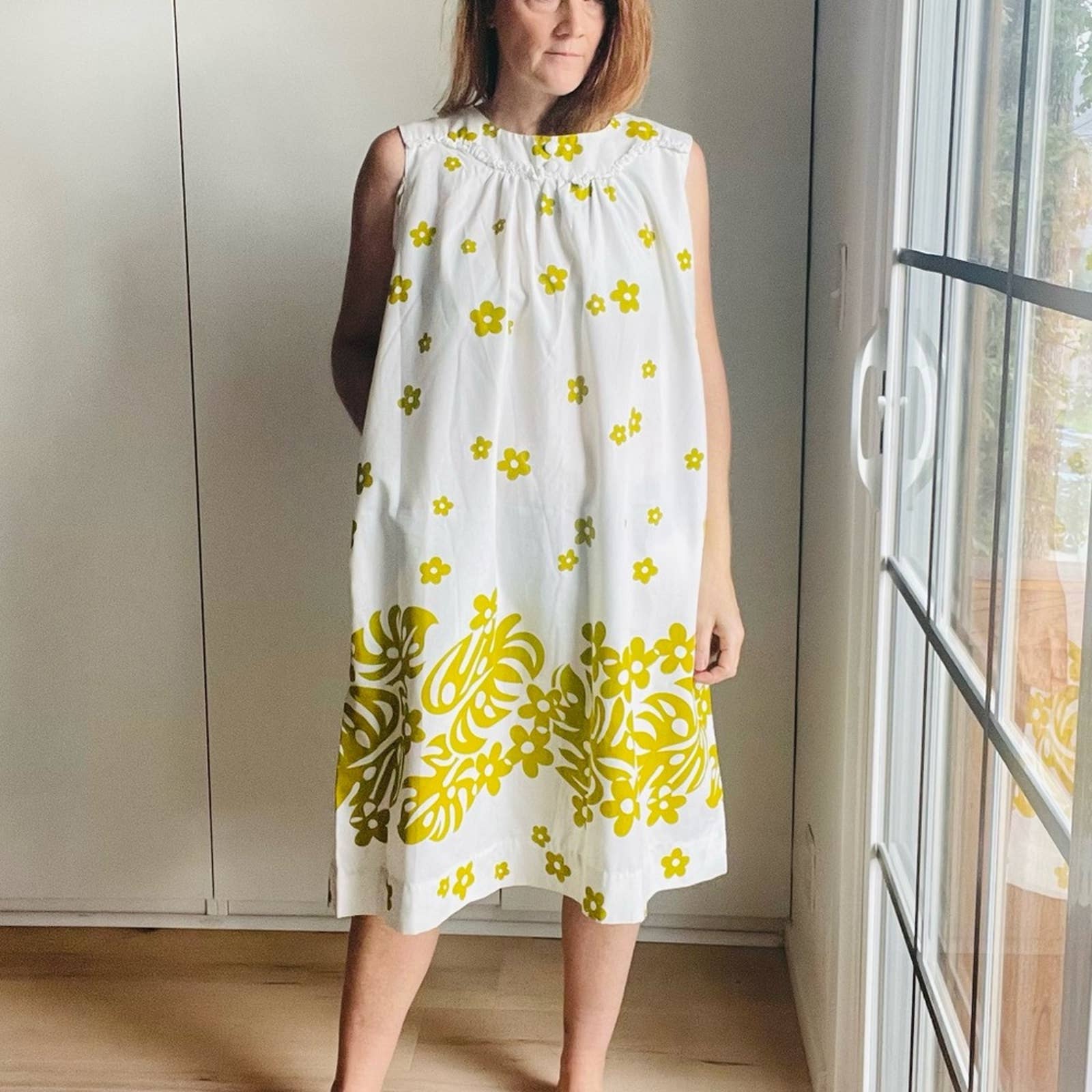 Vintage Hawaiian Mini Dress Lauhala Made In Hawaii Vacation Style Large by Lauhala - Image 3