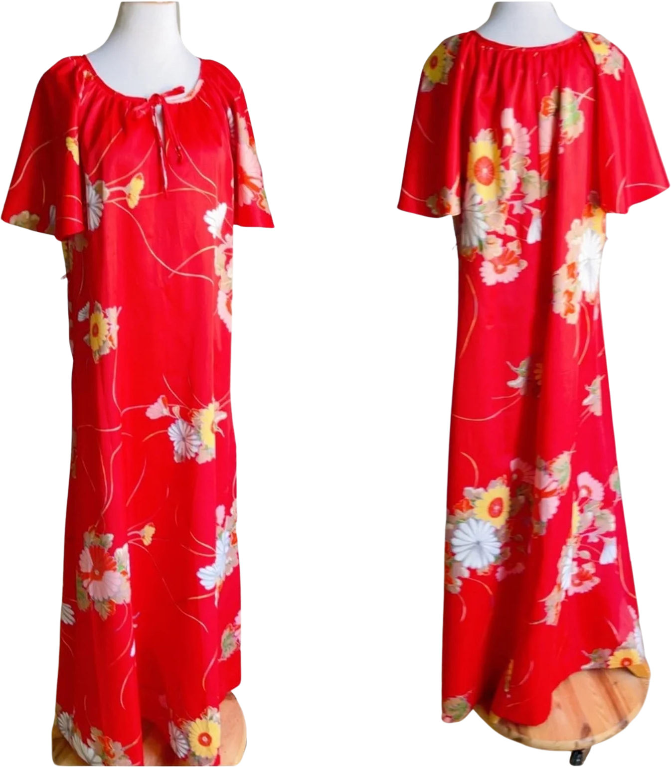 Vintage Hilo Hattie Tropical Maxi Mumu Dress Vacation Vibes by Hilo Hattie