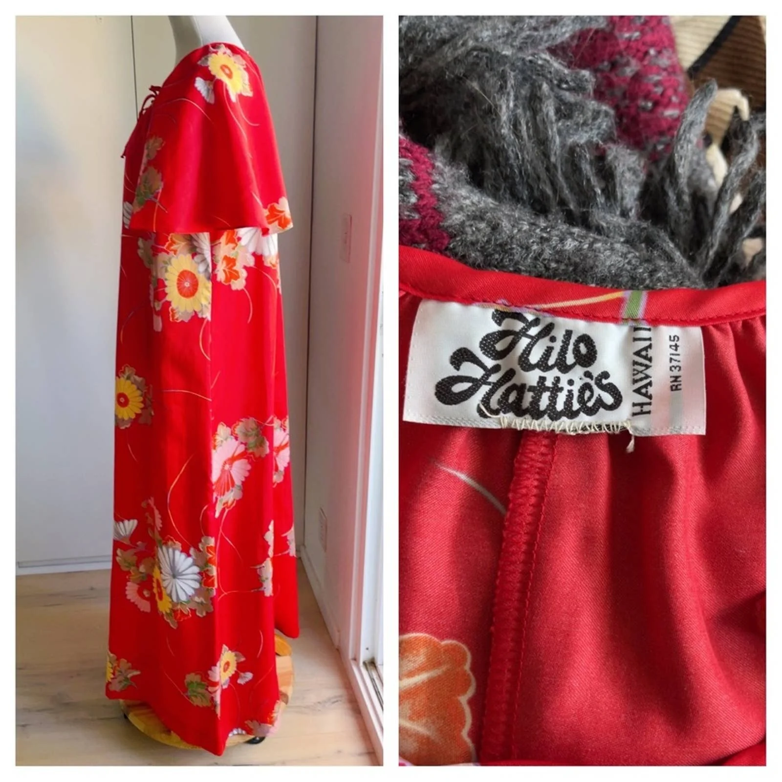Vintage Hilo Hattie Tropical Maxi Mumu Dress Vacation Vibes by Hilo Hattie - Image 2