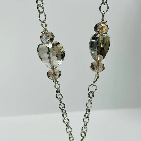 Vintage Holland Tile Repurposed Pendant Necklace Handcrafted Multifaceted Beads - Image 5