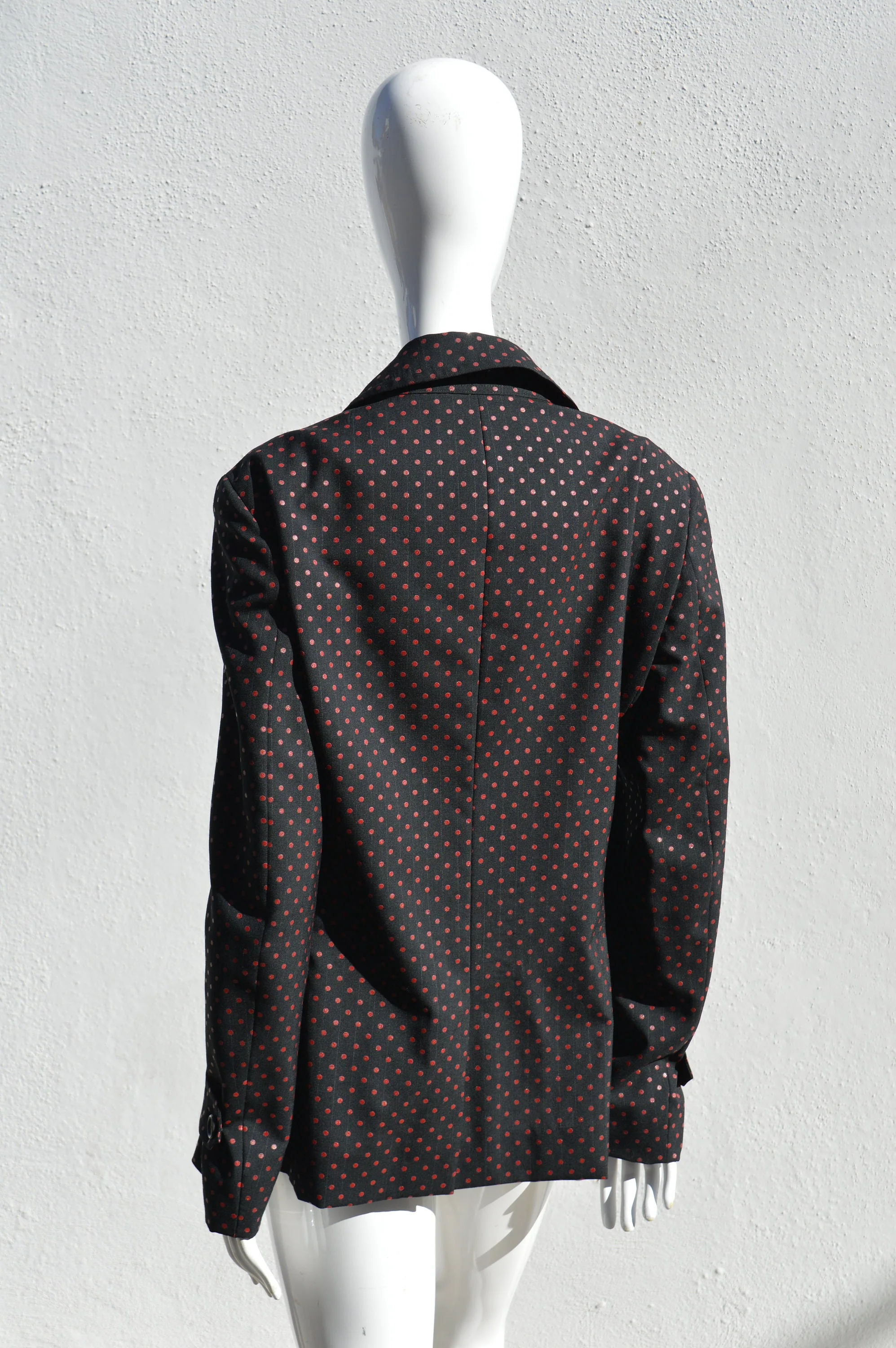 Vintage Homme Plus Polka Dot 3 Button Blazer Jacket Size 38 Unisex Large Size Women Extra Small Men's Summer Jacket by Comme Des Garcons - Image 2