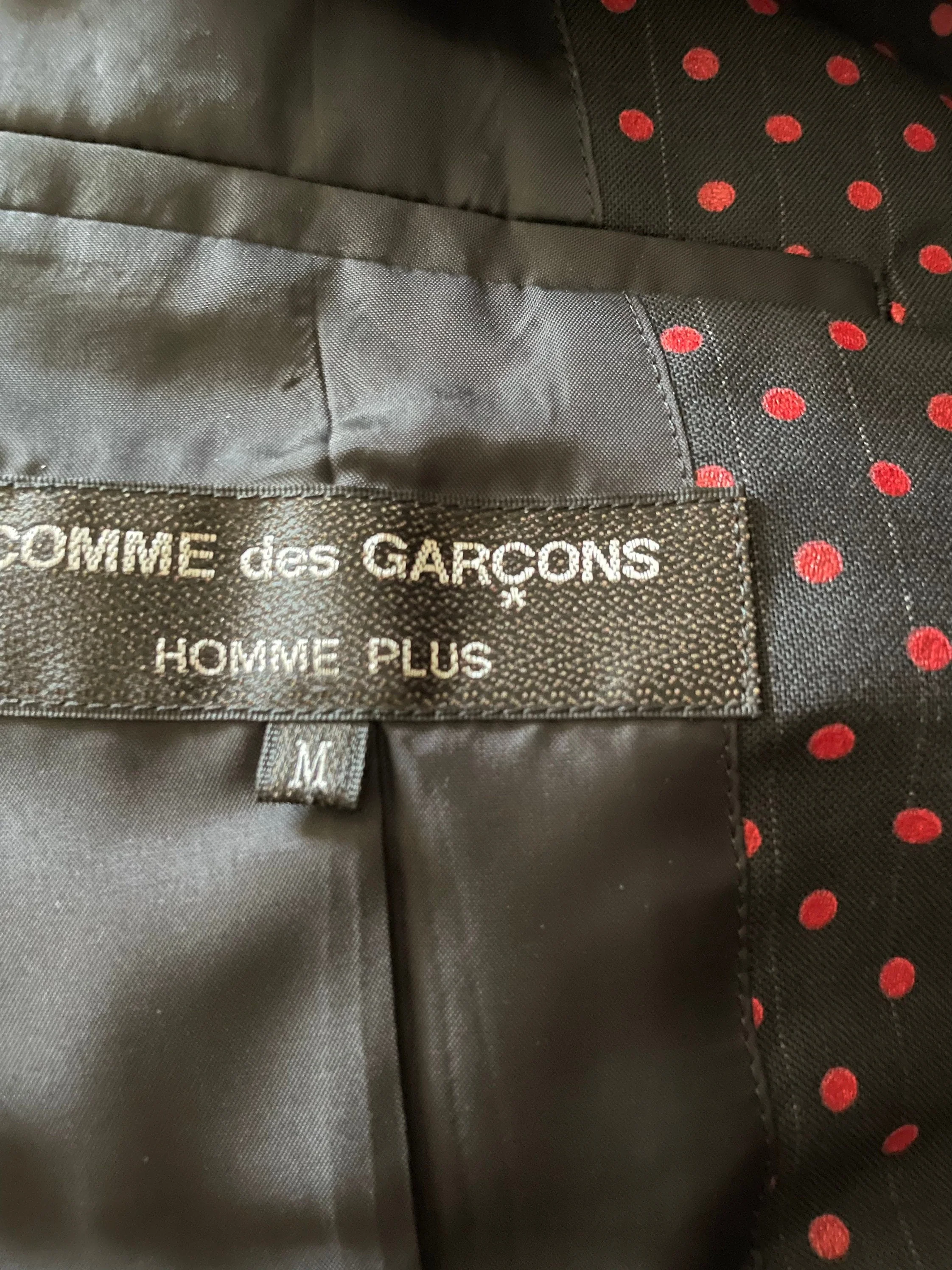 Vintage Homme Plus Polka Dot 3 Button Blazer Jacket Size 38 Unisex Large Size Women Extra Small Men's Summer Jacket by Comme Des Garcons - Image 8