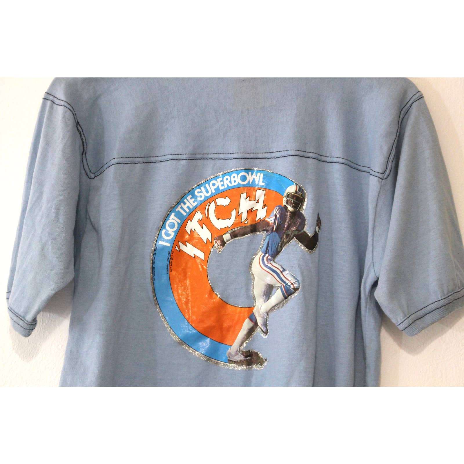 Vintage I Love You Oilers Football T-Shirt Large by Bantams - Image 5