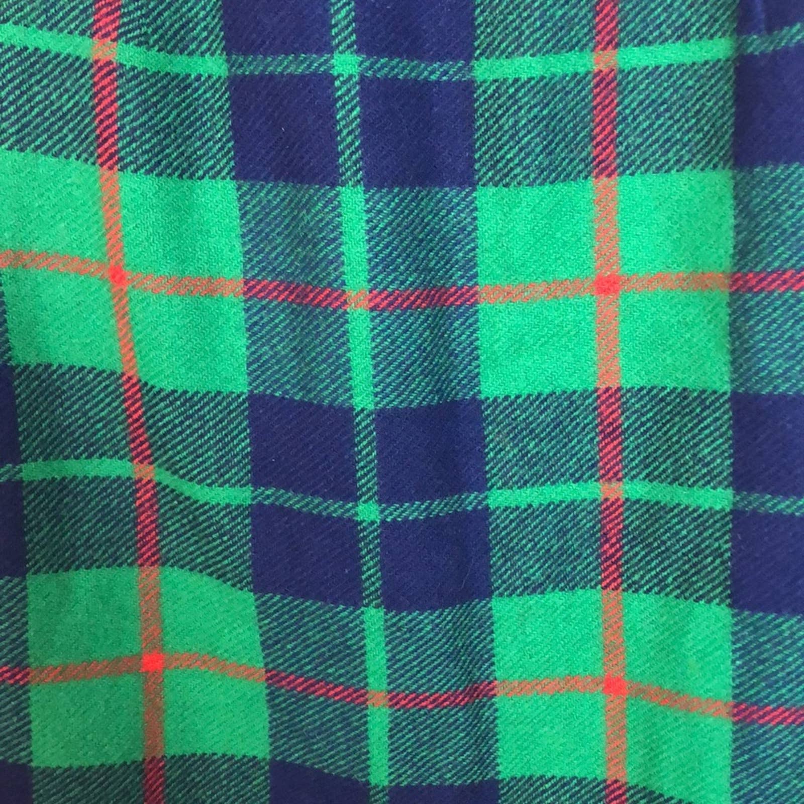 Vintage Irish Tweed Wool Skirt Xxs Plaid Schoolgirl Christmas by Gaiety Kilt - Image 2