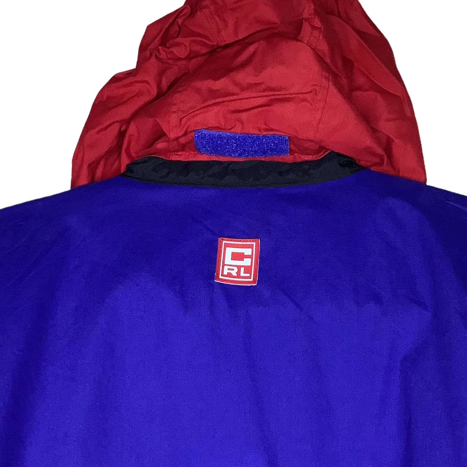 Vintage Jacket Navy Red Medium 90s Anorak Windbreaker Hooded by Chaps Ralph Lauren - Image 6
