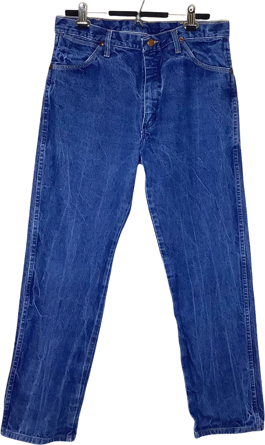 Vintage Jeans 80s 90s 13mwz Cowboy Medium Wash Crease Rinse Usa 33x30 by Wrangler