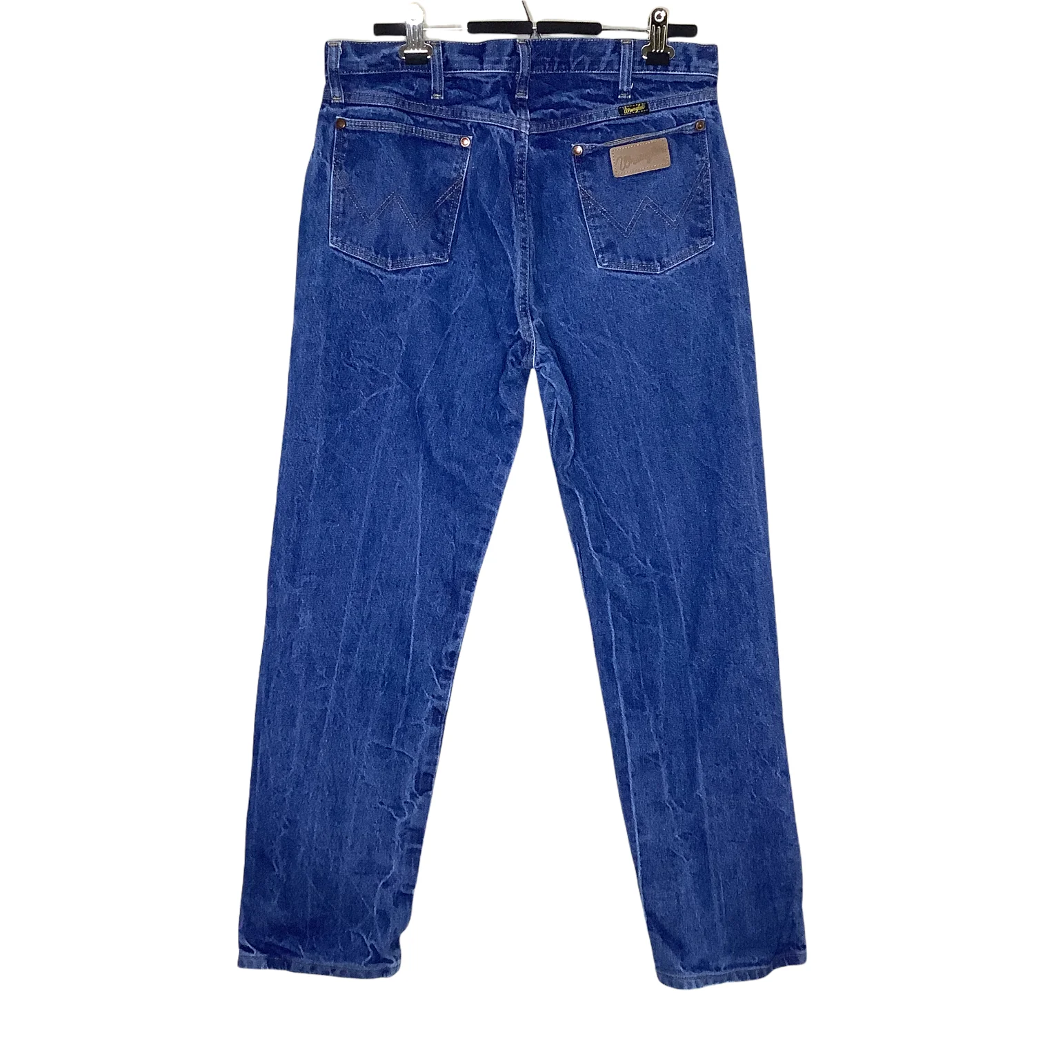Vintage Jeans 80s 90s 13mwz Cowboy Medium Wash Crease Rinse Usa 33x30 by Wrangler - Image 2