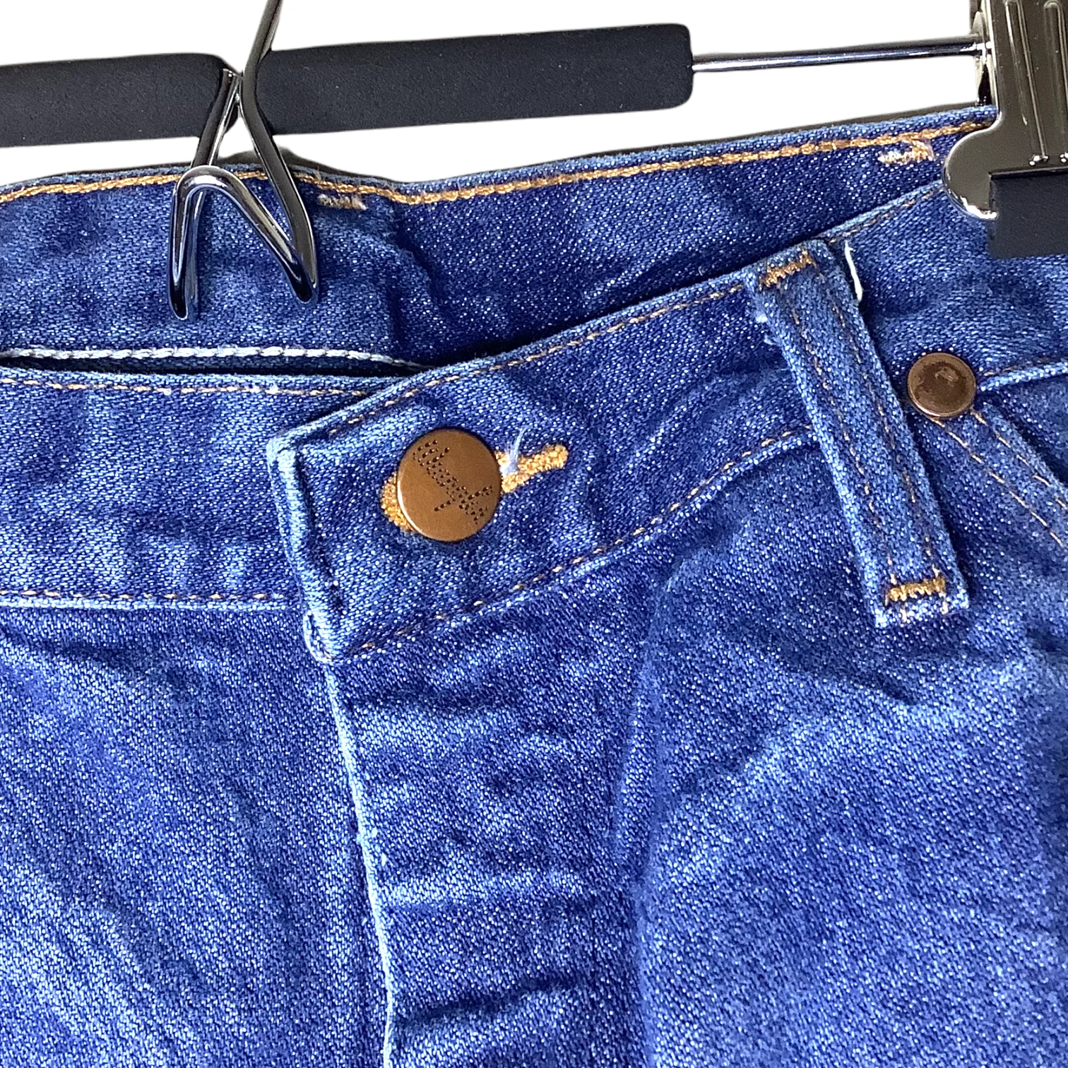 Vintage Jeans 80s 90s 13mwz Cowboy Medium Wash Crease Rinse Usa 33x30 by Wrangler - Image 7