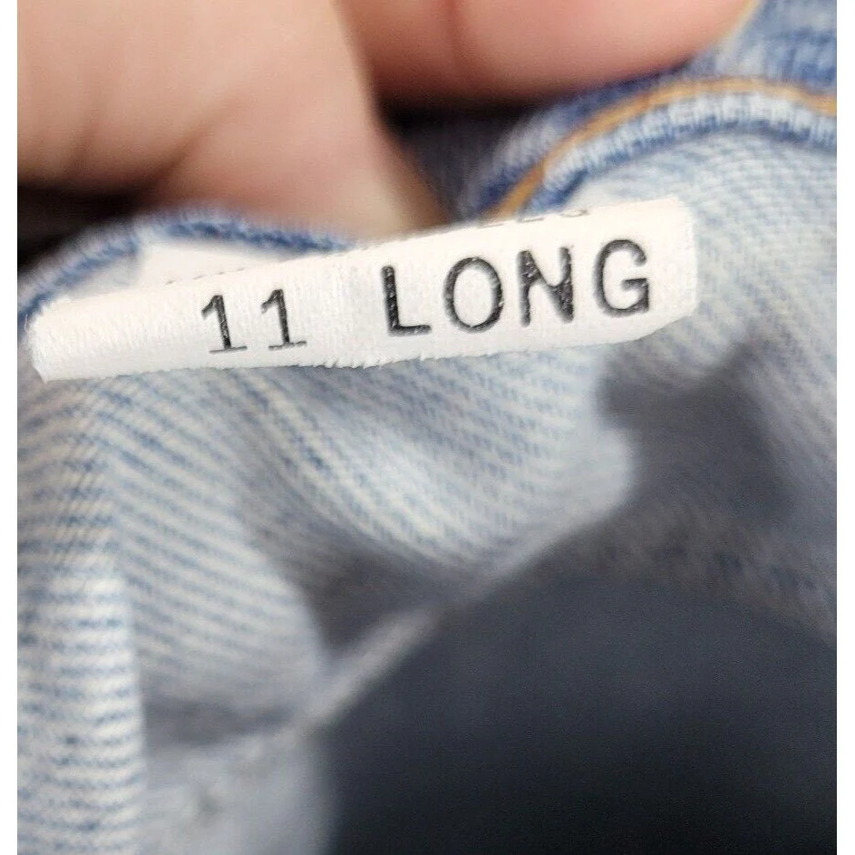Vintage Jeans Size 11 Long 30" Denim Pants Red Tab 550 Relaxed Tapered by Levis - Image 7