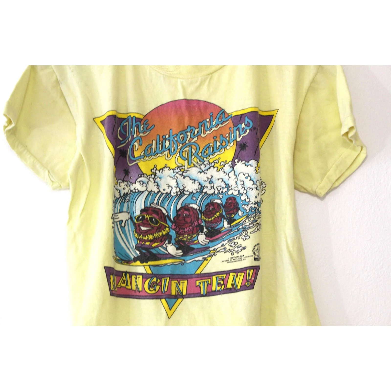 Vintage Kids California Raisins Hang Ten T-Shirt Xl by Sun - Image 3