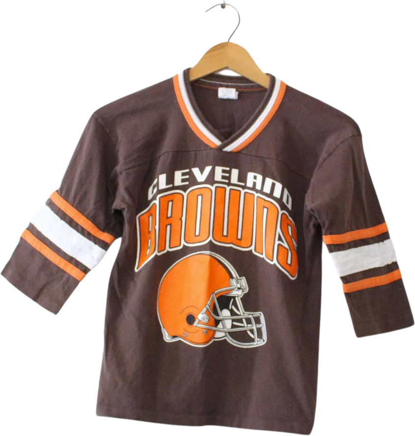 Vintage Kids Cleveland Browns Football T-Shirt Medium by GTS
