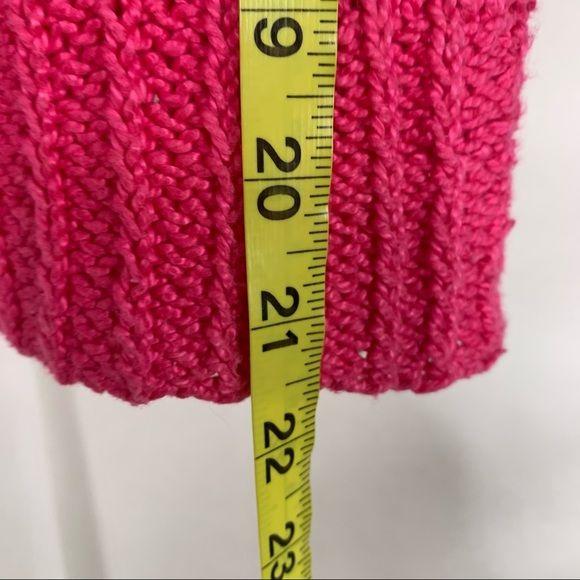 Vintage Knit Short Sleeve Wide Neck Geometric Pattern Top Large - Image 8