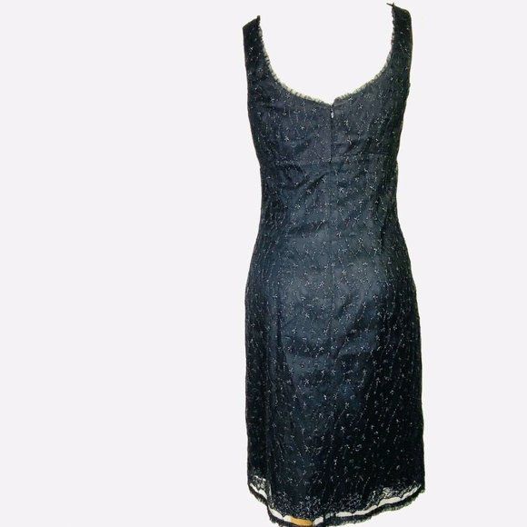Vintage Lace Evening Cocktail Dress Black Sz 4 by Nanette Lepore - Image 2