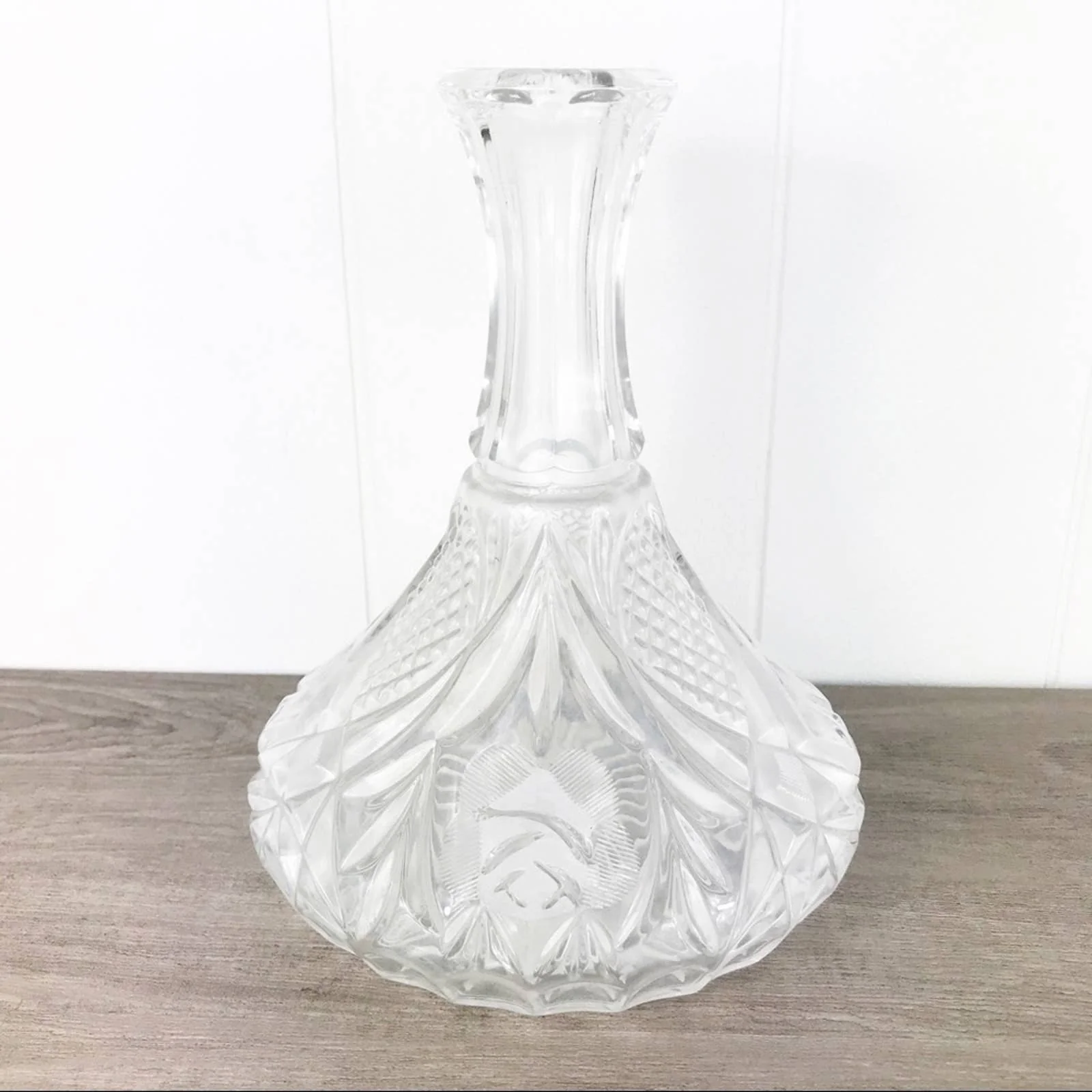 Vintage Lead Crystal Floral Vase - Image 10