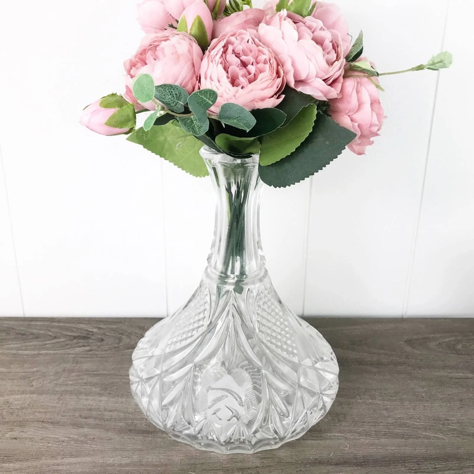 Vintage Lead Crystal Floral Vase - Image 14