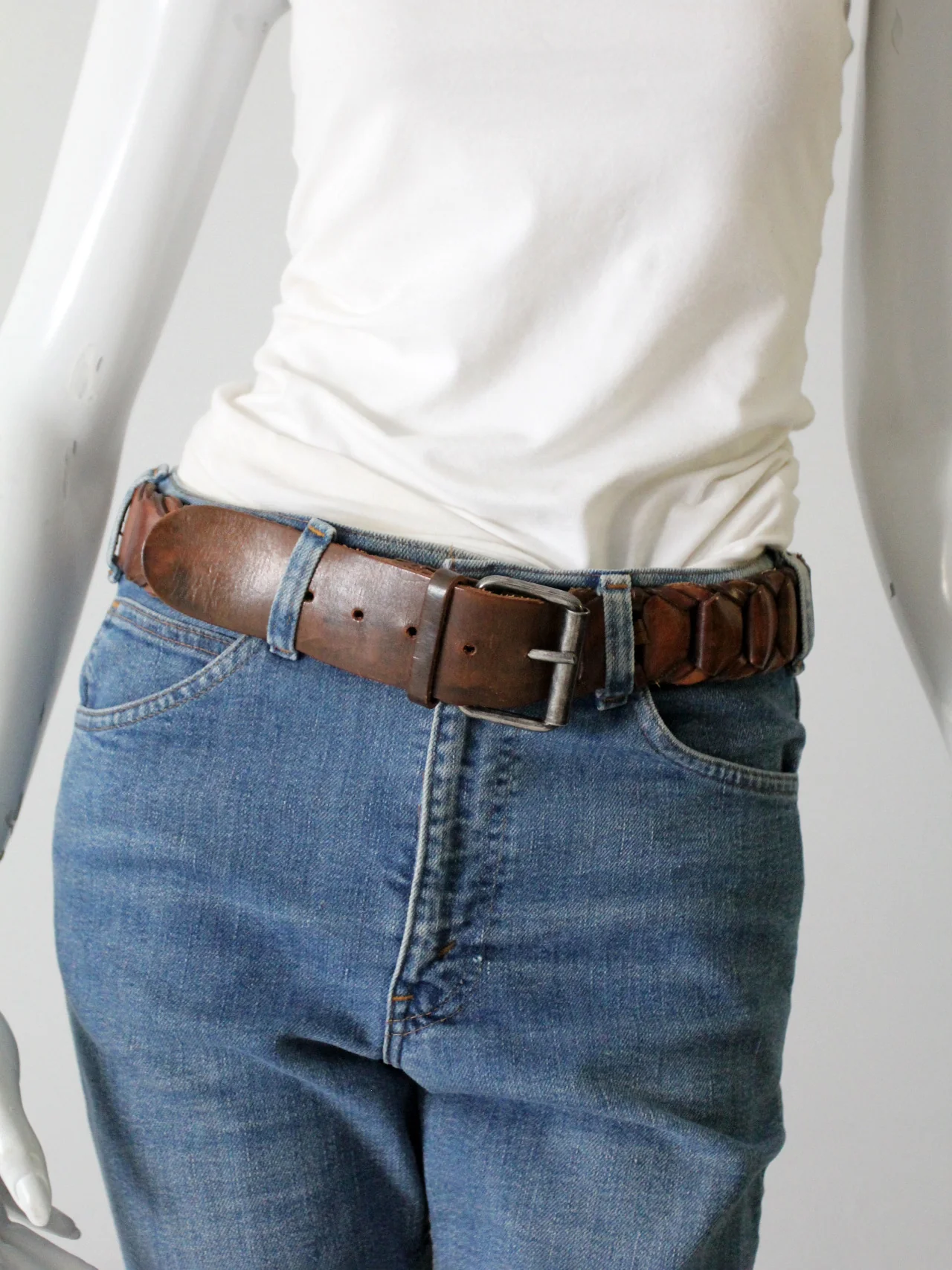 Vintage Leather Belt - Image 9