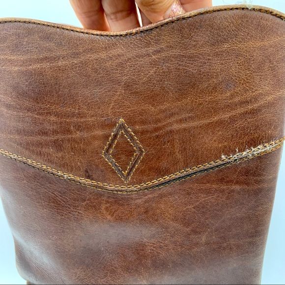 Vintage Leather Boots 8. 5 D Handmade Italy Western by Susan Bennis Warren Edwards - Image 11