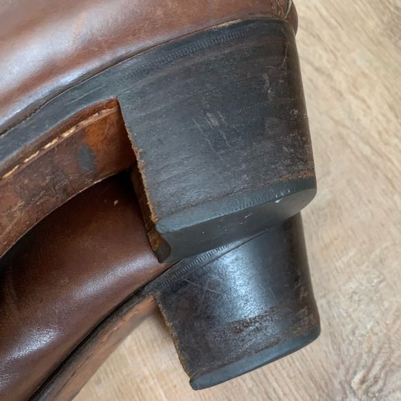 Vintage Leather Boots 8. 5 D Handmade Italy Western by Susan Bennis Warren Edwards - Image 4