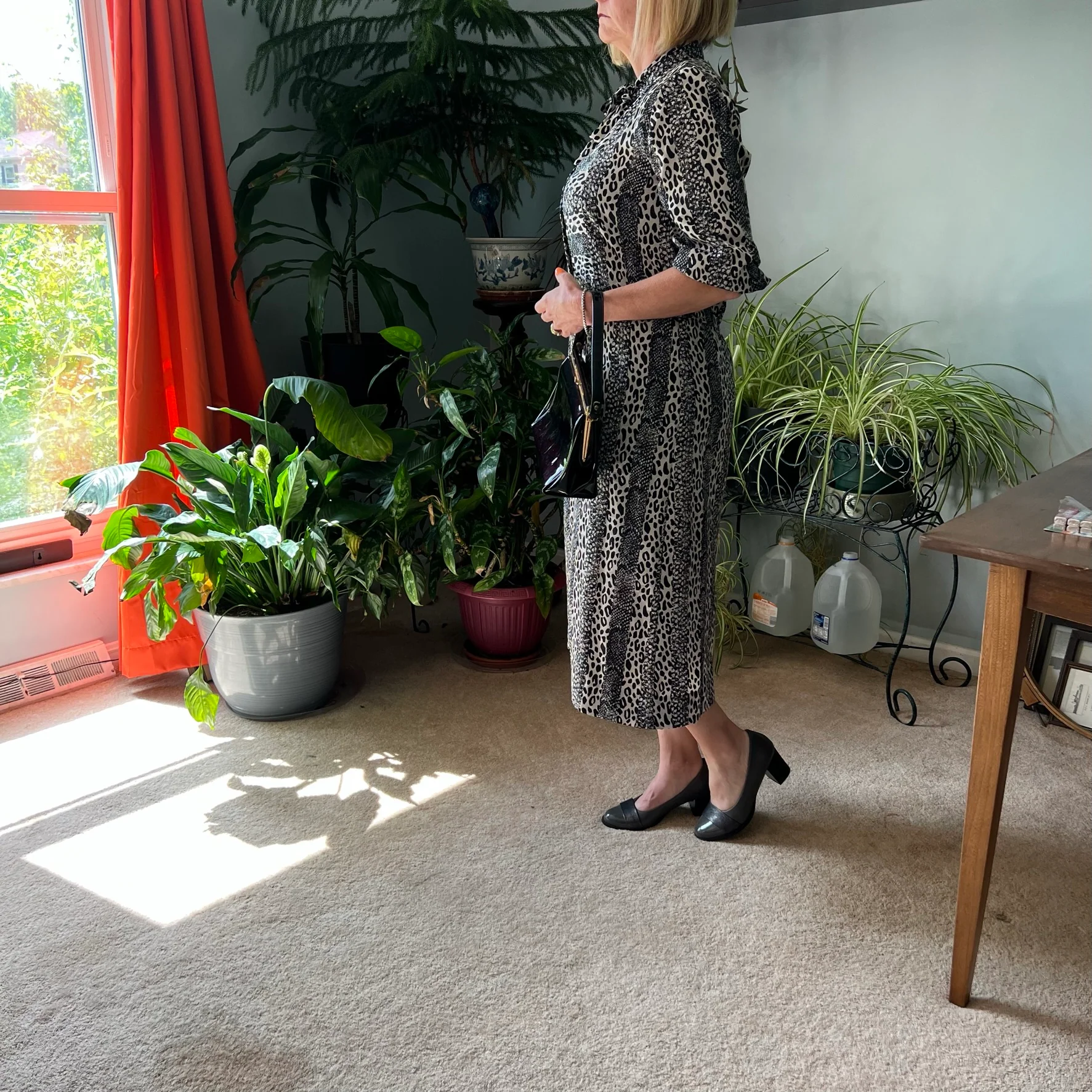 Vintage Leopard Print Dress By Lady Carol Petites New York - Image 10