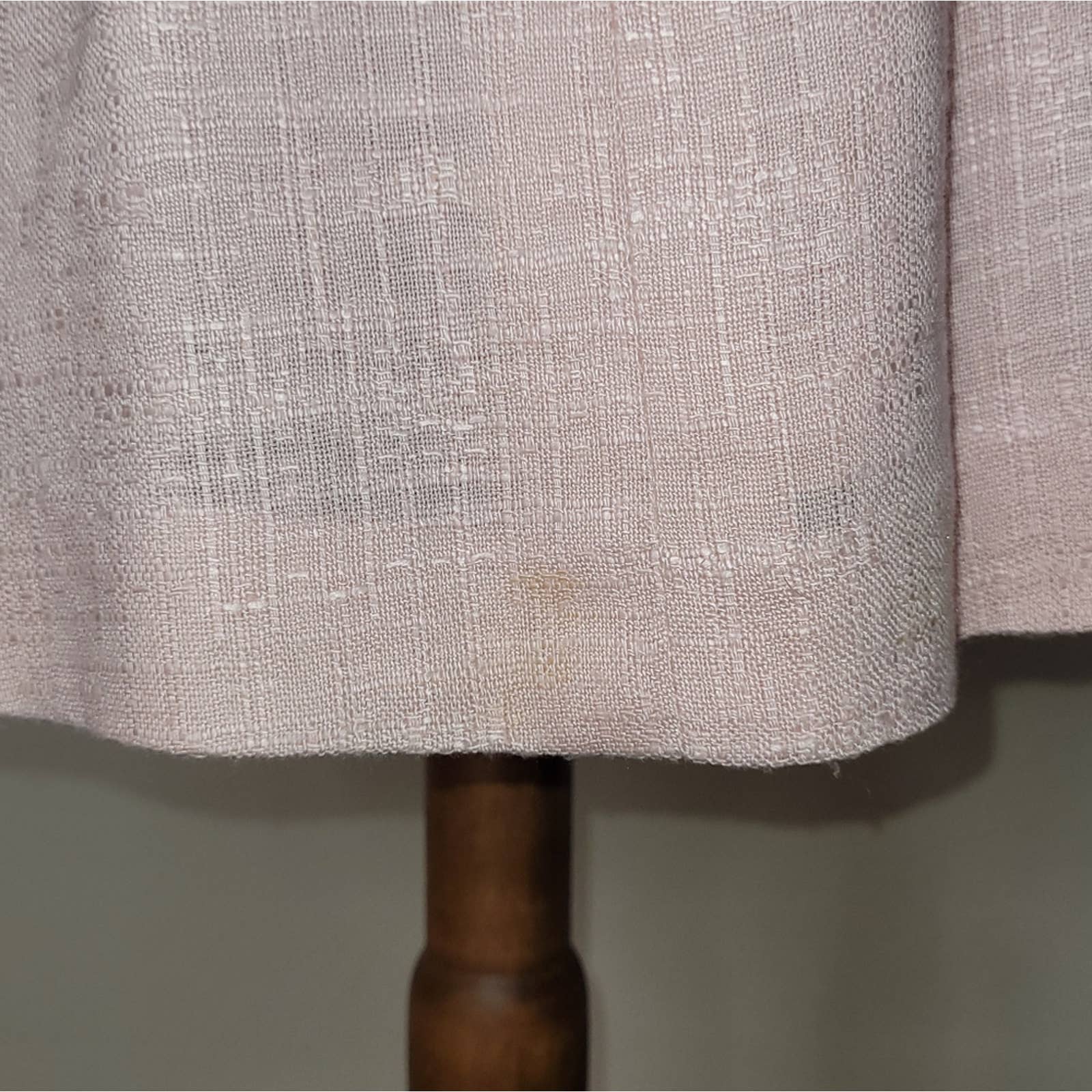 Vintage Light Pink Textured Pleated A-Line Skirt - Size Small - Image 7