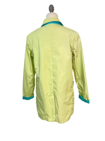 Vintage Lilly Pulitzer Lime Trench Coat by Lilly Pulitzer - Image 3