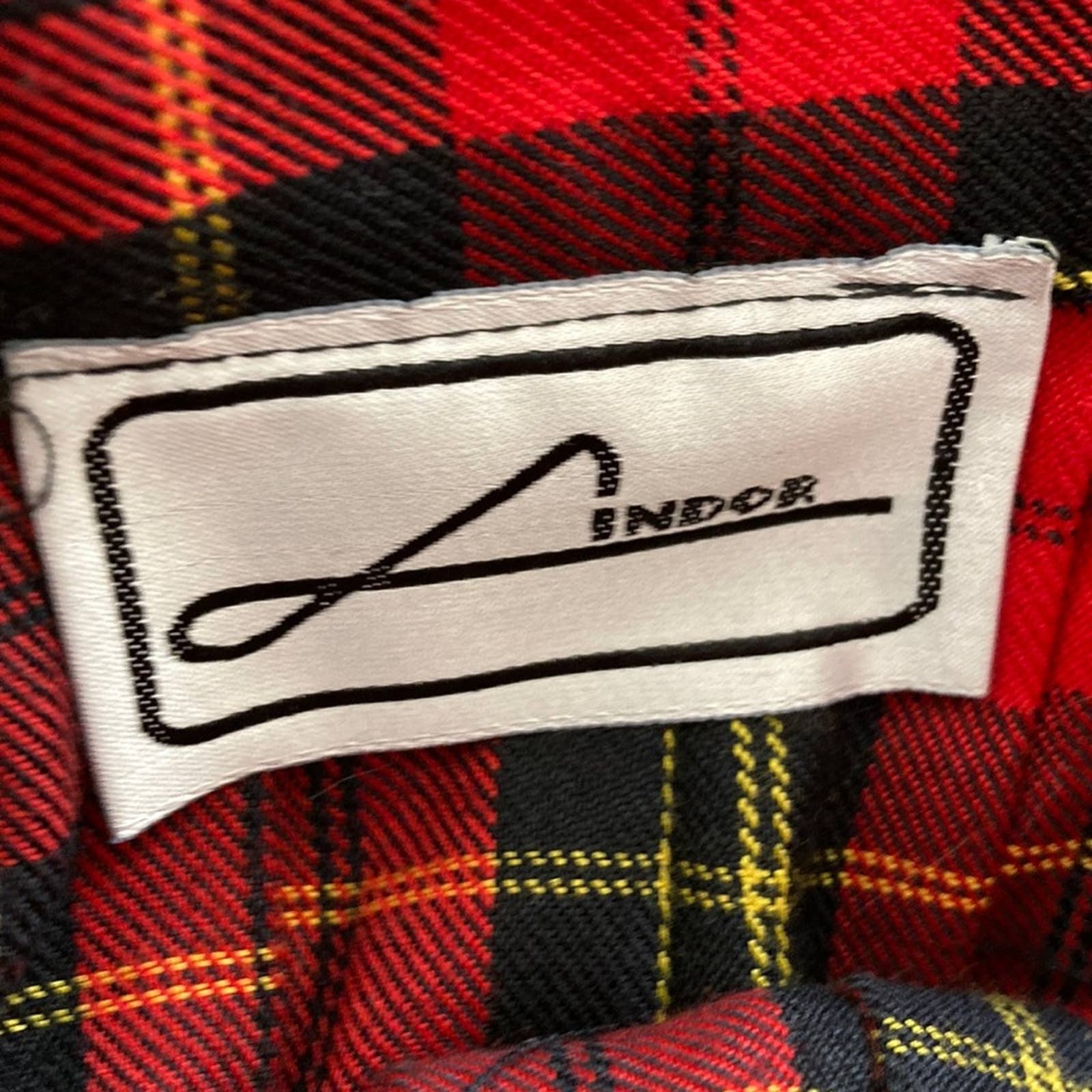 Vintage Lindor Pleated Plaid Skirt - Image 6