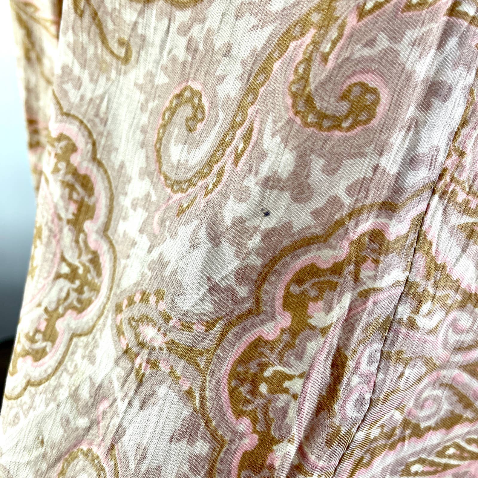 Vintage Lined Floral Paisley Sleeveless Mini Dress - Image 11