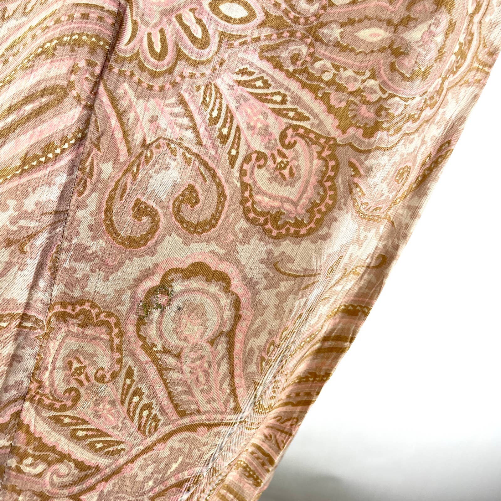 Vintage Lined Floral Paisley Sleeveless Mini Dress - Image 5
