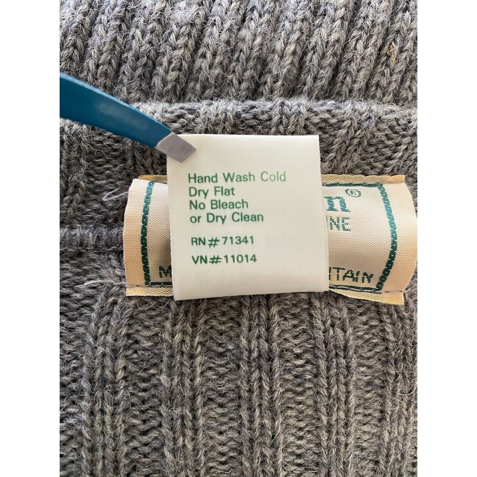 Vintage Ll Bean Military Sweater 100% Wool Great Britain by LL Bean - Image 5