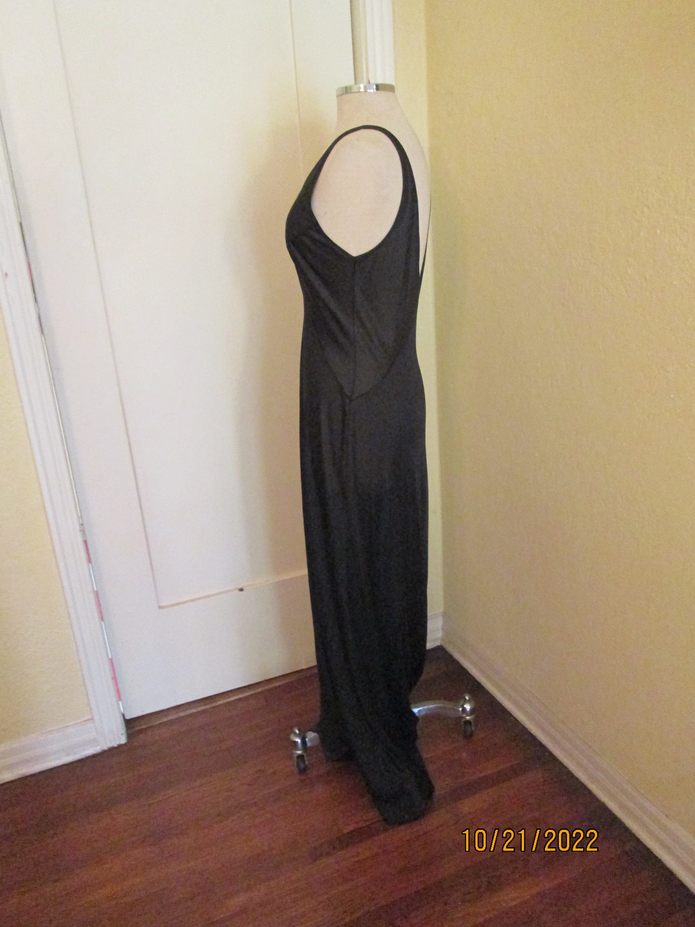 Vintage Lucie Ann Sexy Black Nightgown Sheer Large by Lucie Ann - Image 3