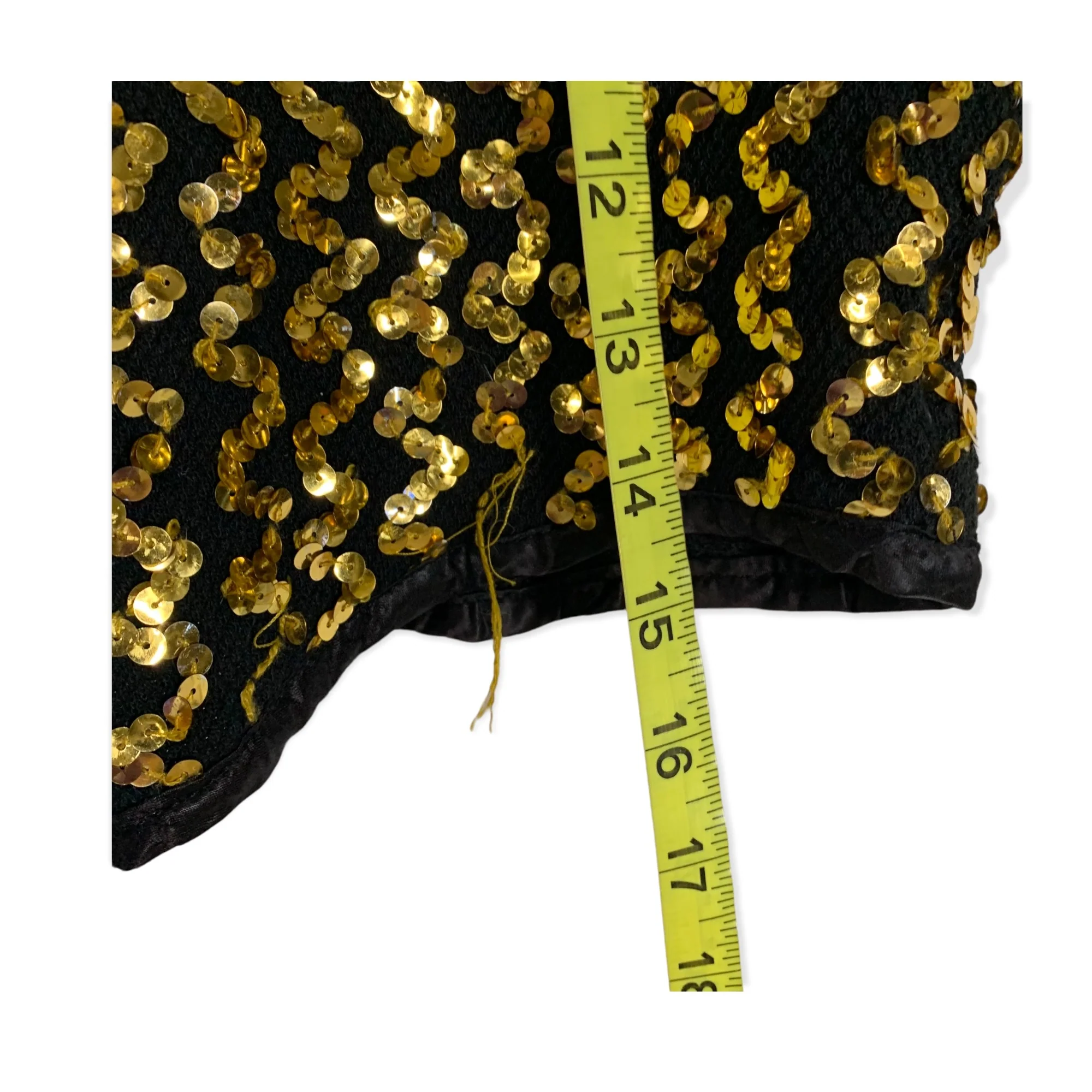 Vintage Marching Band Dance Sequin Top Medium - Image 4