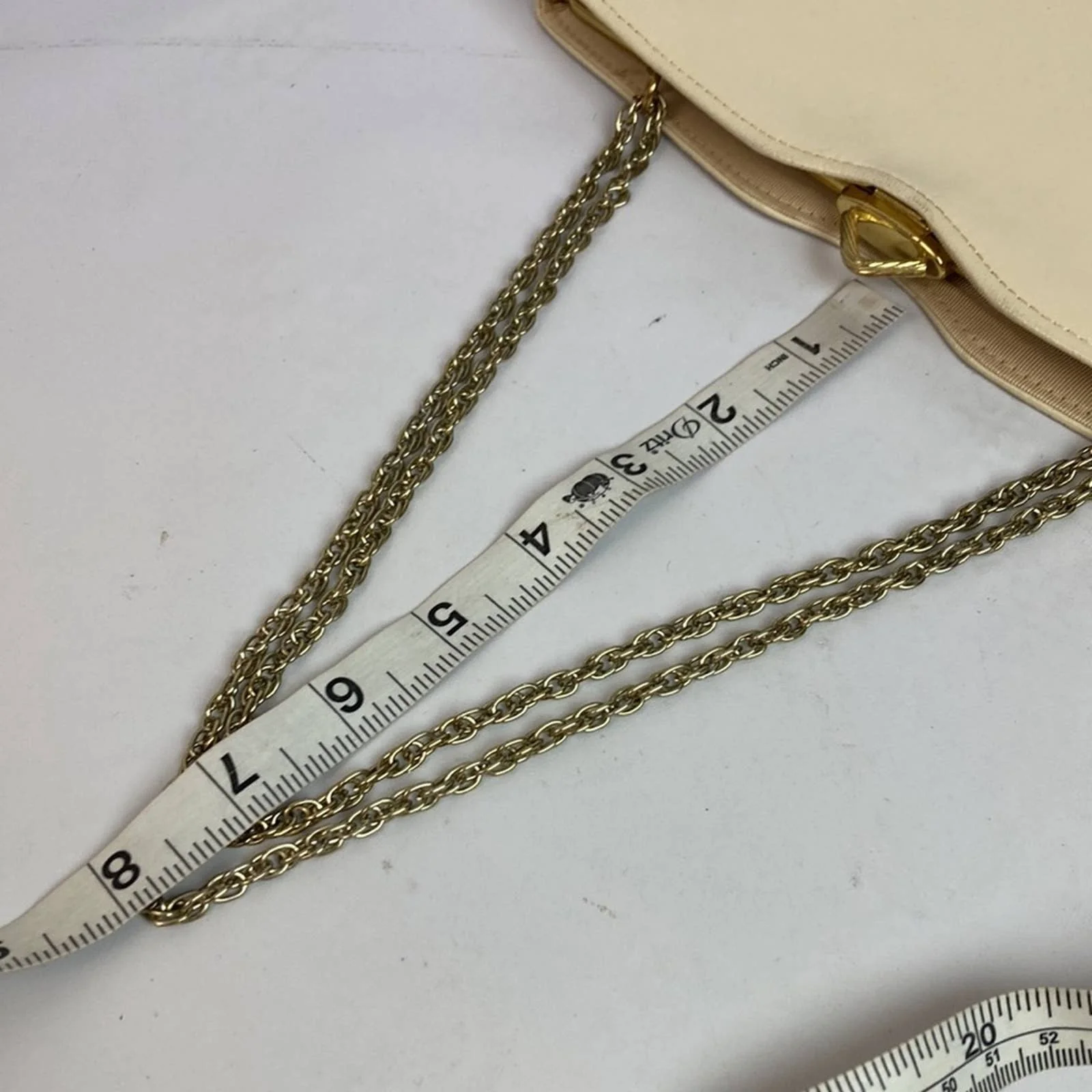 Vintage Mardane Ivory Leather Clutch Handbag by Mardane - Image 9