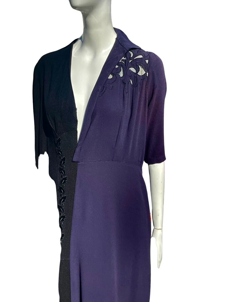 Vintage Martin Margiela Artisanal Fw 1993 Deconstructed Dress Made of Recycle 40s Dress Size L One Is On The Met Collection by Martin Margiela - Image 7