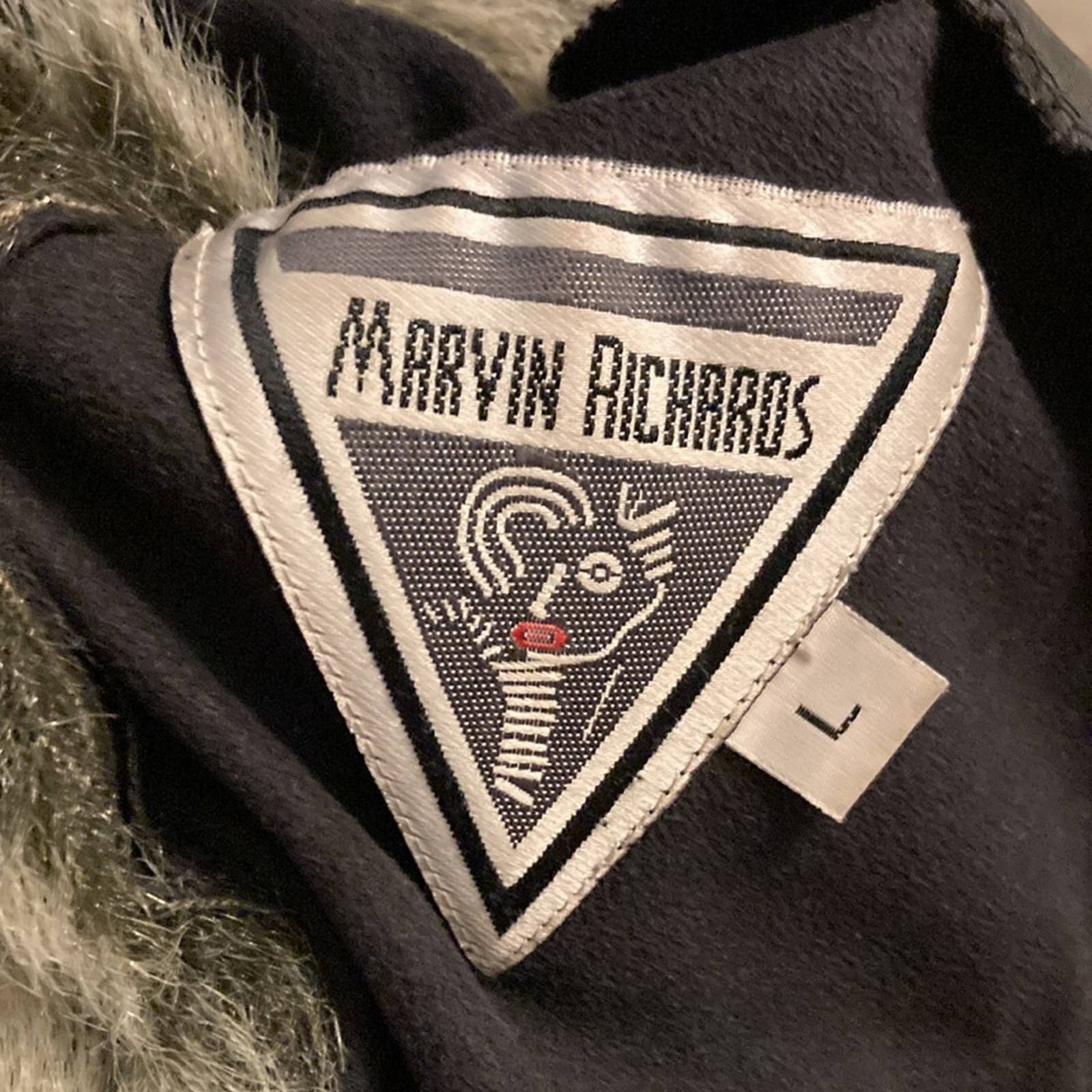 Vintage Marvin Richards Black Overcoat Faux Fur Liner Classic Classy Warm by Marvin Richards - Image 7