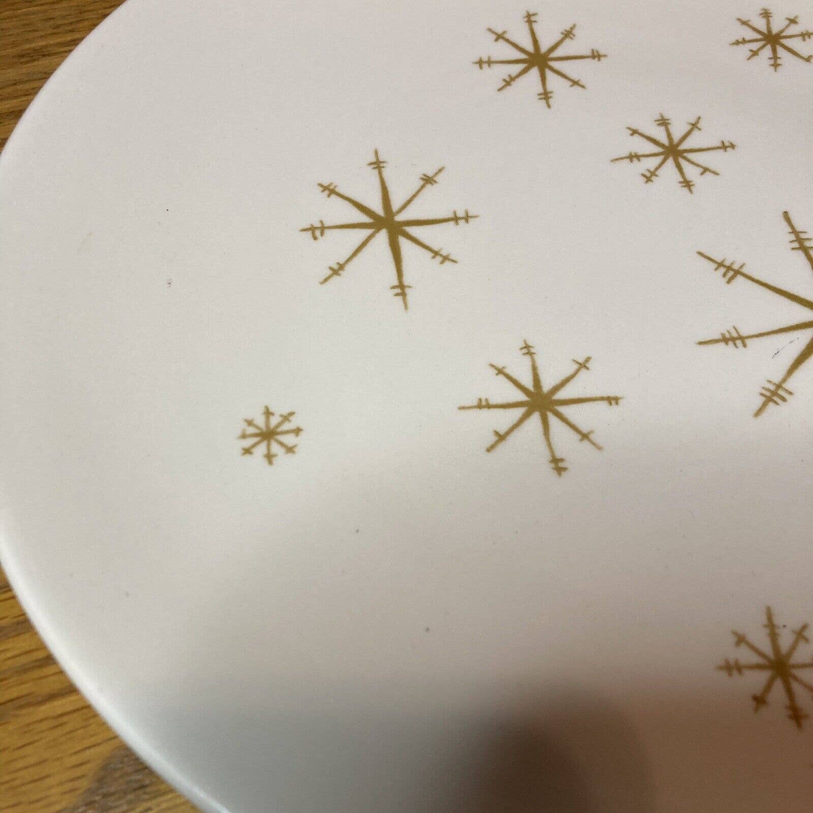 Vintage Mcm Star Glow Royal Ironstone Atomic Dinner Plate Side Plate Saucer by Royal China - Image 12